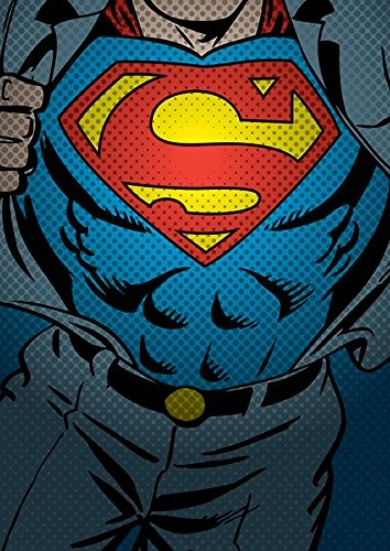 Pyramid International DC Comics Superman Torso Canvas Print, Multi-Colour, 85 x 120 cm