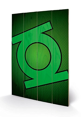 DC Comics Sw11205P DC Comics – Green Lantern Symbol Wood Wooden Wall Art – 40 X 2.5 X 59 Cm