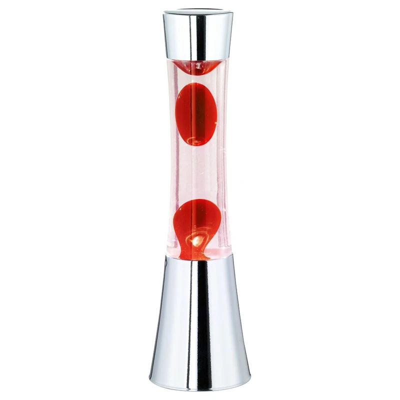 Modern Retro Transparent / Red Lava Motion Floor or Table Lamp / Indoor Lighting / RY1/5/012