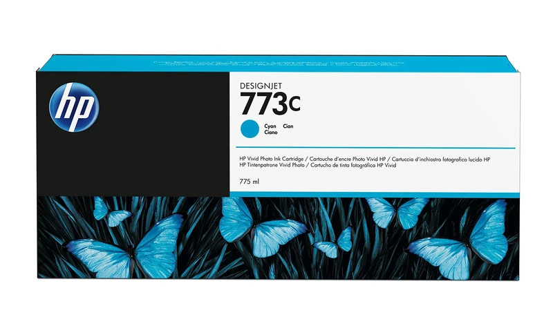 HP 773C Ink Cartridge - Cyan , 775 ml
