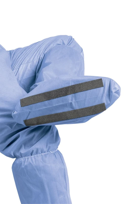 Medline NON27150XLZ Polypropylene Non-Skid Boot Covers, Latex Free, Extra Large, Blue (Pack of 50) - Image 1