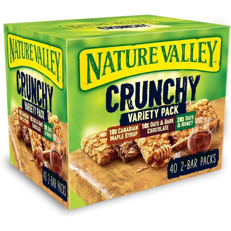 Nature Valley Crunchy Granola Bars Variety, Pack of 40 Bars