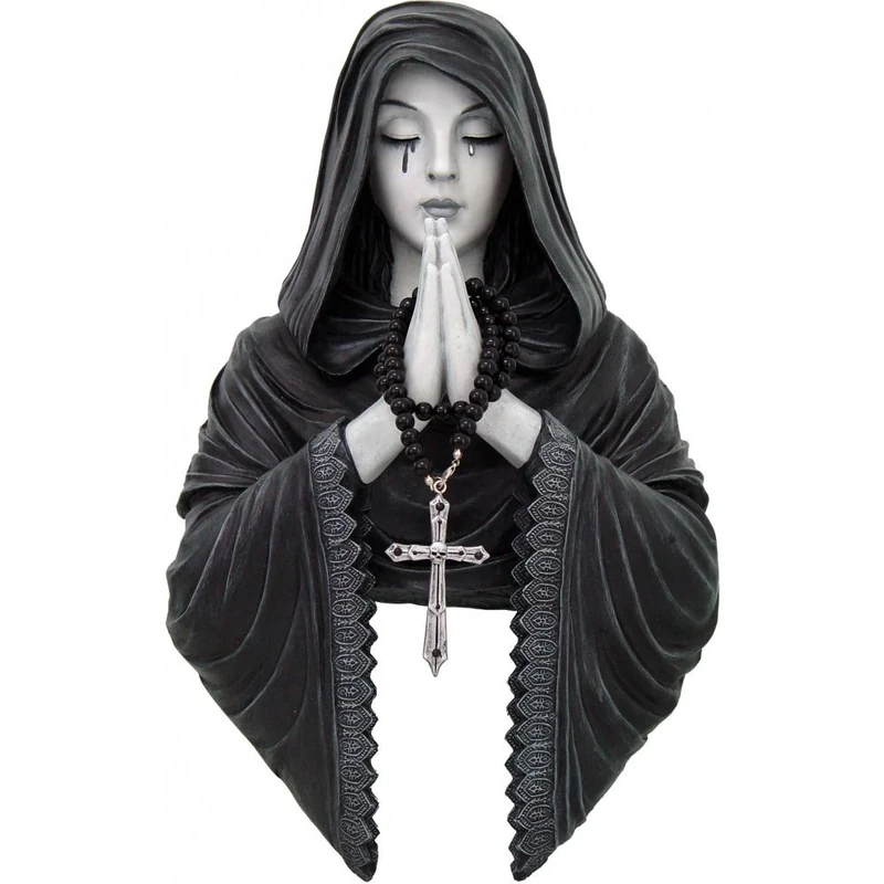 Nemesis Now Gothic Prayer Wall Plaque 39cm Black, Polyresin