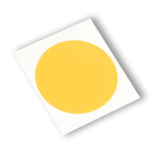 TapeCase 1205 CIRCLE-0.500"-2000 Amber Polyimide/Kapton Film Tape with Acrylic Adhesive, Converted from 3M, Maximum Temperature: 311 degrees F (Pack of 2000)