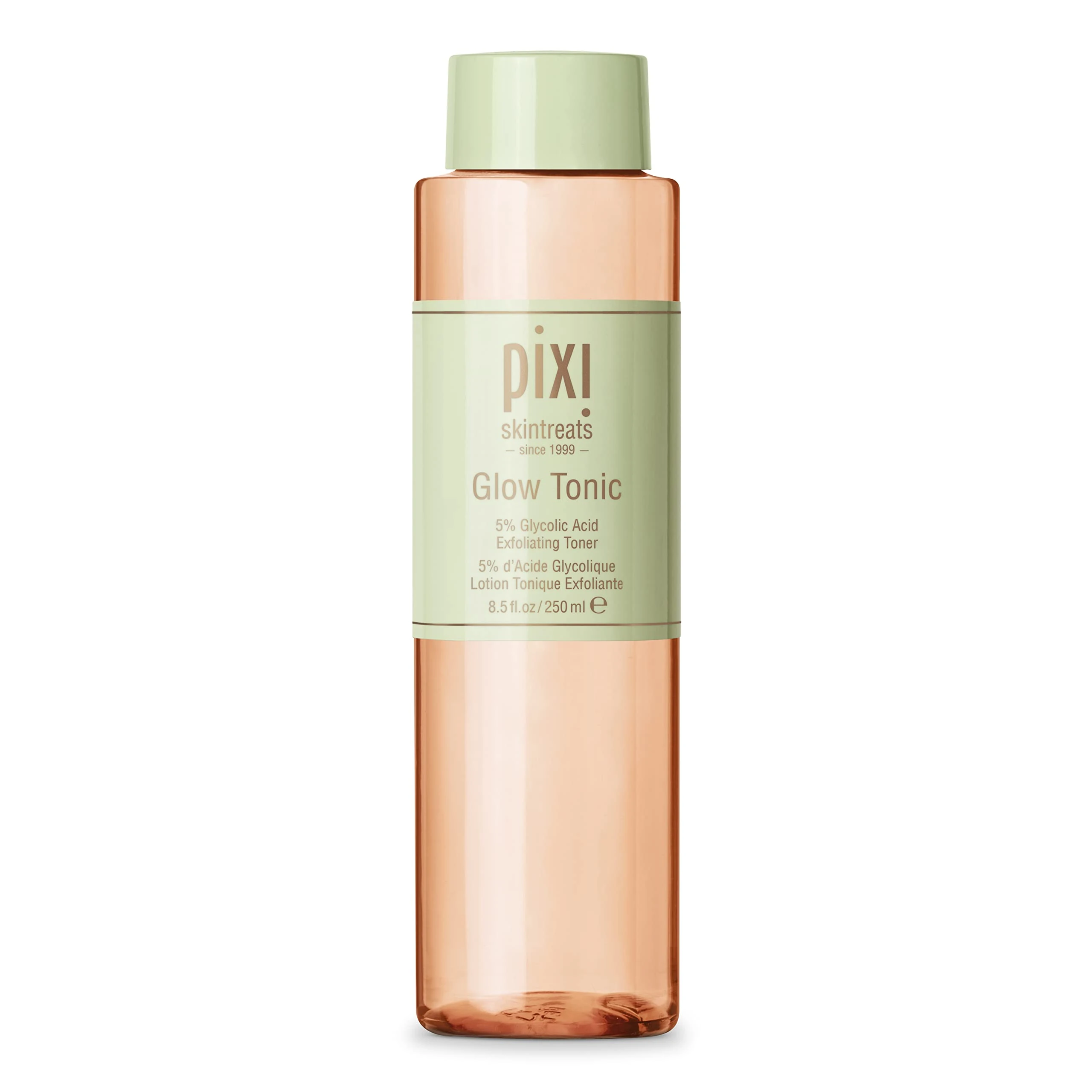 Pixi Glow Tonic Balancing Face Toner Glycolic Acid for Radiant Skin and Daily Brightening with Aloe Vera & Ginseng (8.5 fl oz / 250 ml)