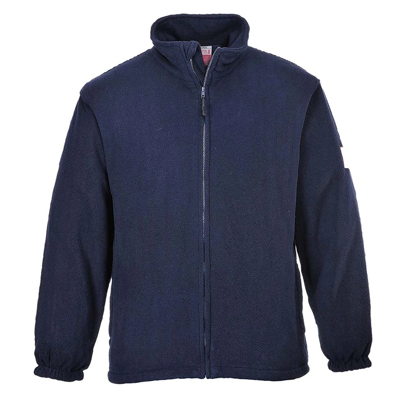 Portwest Flame Resistant Anti Static Fleece, Color: Navy, Size: L, FR30NARL
