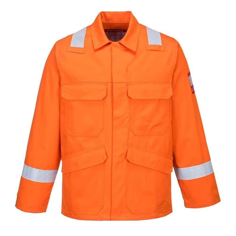 Portwest Bizflame Plus Jacket, Size: L, Colour: Orange, FR25ORRL