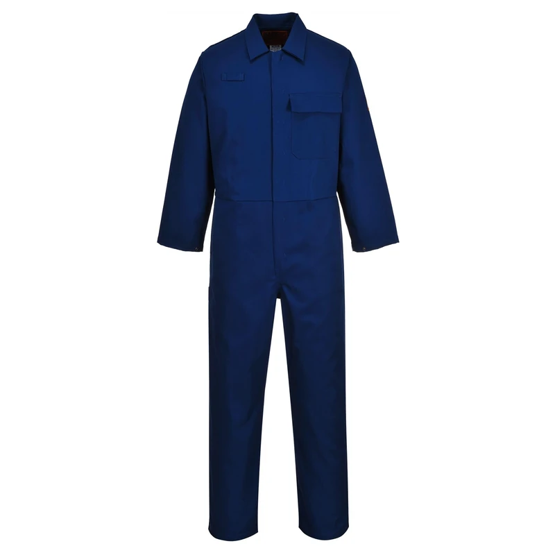 Portwest C030 Men's Lightweight Fireproof Welding Overalls Flame Resistant Coverall Boiler Suit Safety Workwear Navy, 5X-Large - Image 1