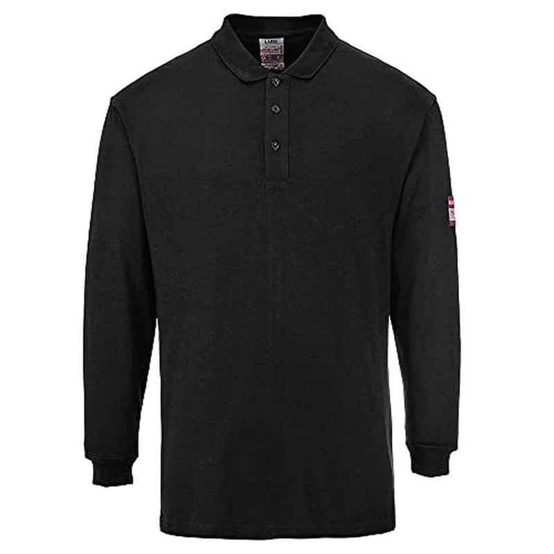 Portwest FR10 Modaflame Knit FR Long Sleeve Polo Shirt Flame Resistant ESD