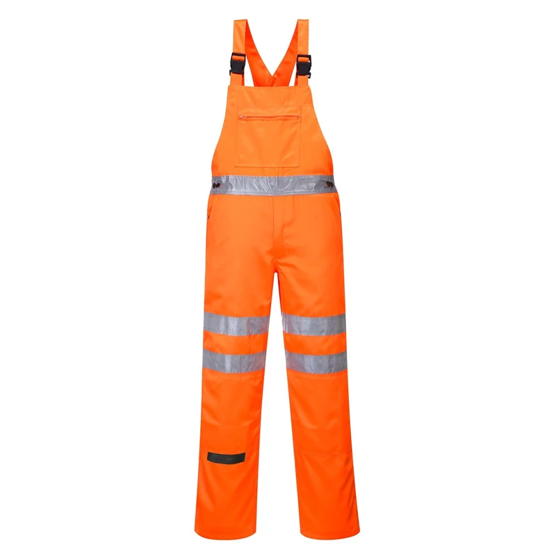 Portwest Hi-Vis Bib and Brace RIS, Size: M, Colour: Orange, RT43ORRM