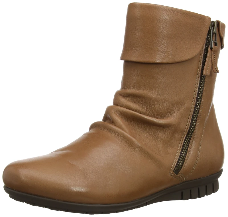 Softwaves Womens Lander Flat Boots 6.17.27 Calipso Cognac 4 UK, 37 EU