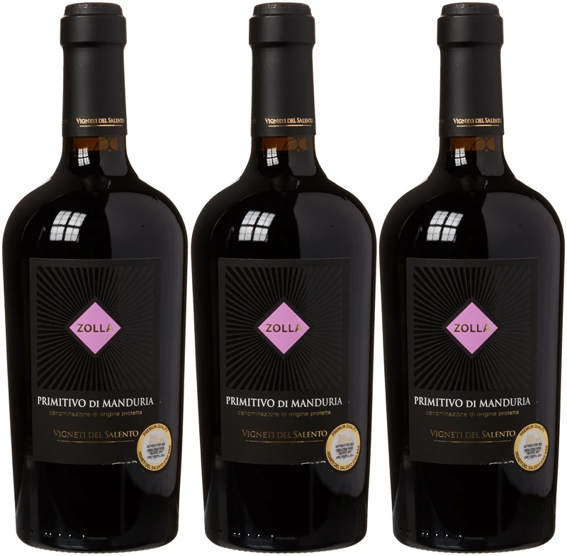 Vigneti del Salento Zolla Primitivo di Manduria Wine, 75 cl (Case of 3)