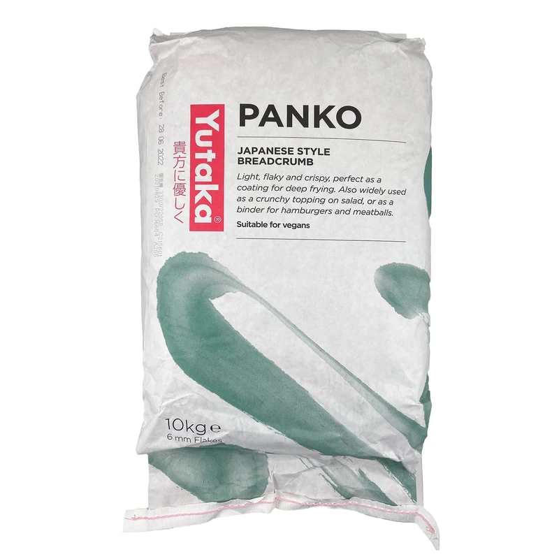 Yutaka Panko Bread Crumbs 6mm 10kg | Extra-Crispy Japanese-Style Coating | Authentic Panko for Frying, Baking & Air Frying | Bulk Pack for Chefs, Caterers & Restaurants | Vegan & Dairy-Free - Image 1