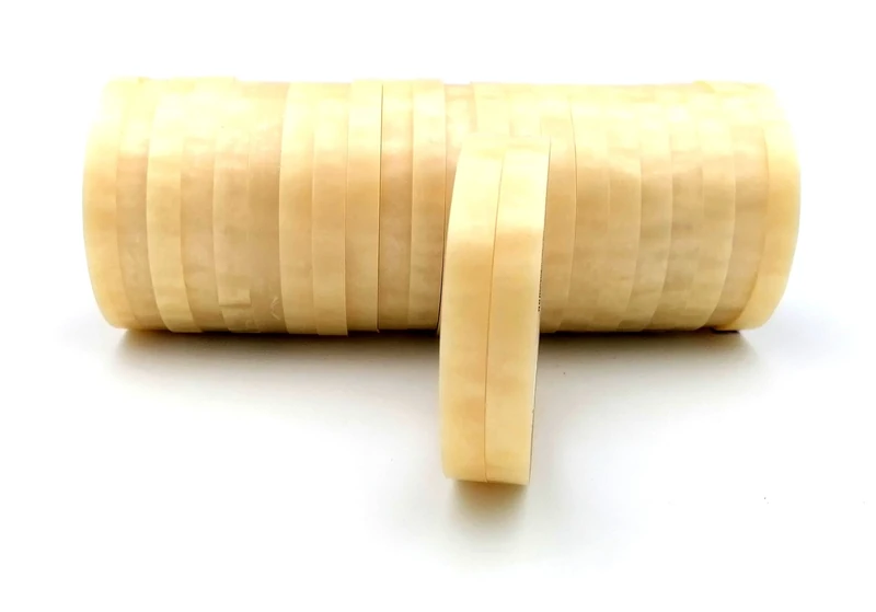 Adhesive Tape for Sealing Bags, Format mm 12 x 66 metres, Pack of 24 Pieces, Transparent - Image 1