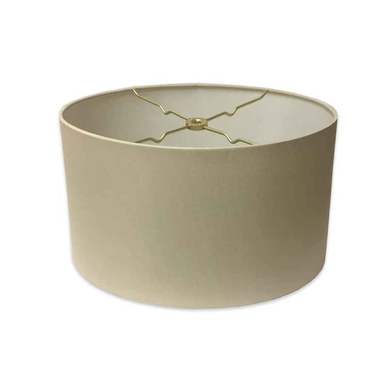 Royal Designs Beige Oval Hardback Lampshade - 8 x 10 x 5.5