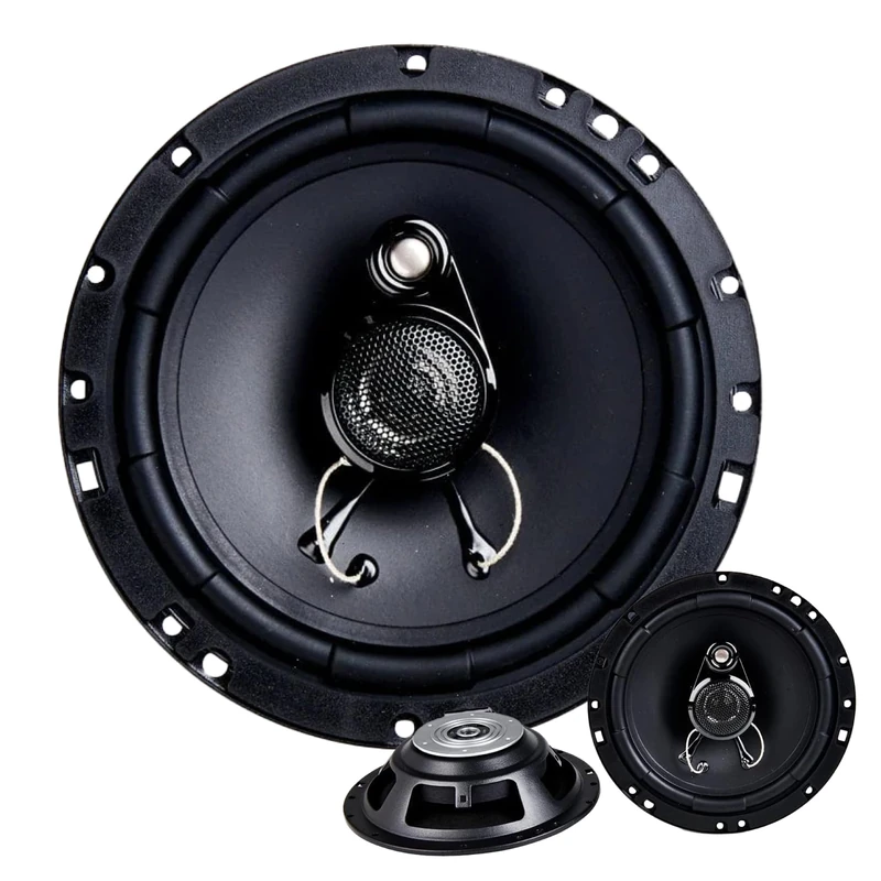 In Phase SXT1735 6.5 Inch 3-Way Coaxial Shallow-Mount Speakers