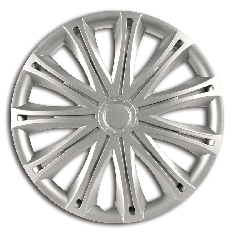 CAR+ VNJ3714 ABS Alabama Wheel Top 4-Piece Set, 14-inch, Silver