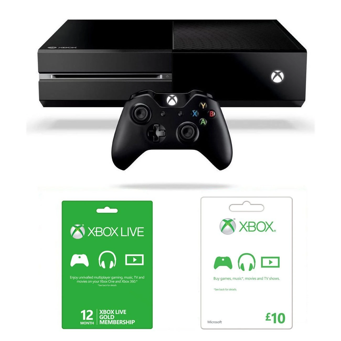 Xbox One Console with Xbox Live 12M and £10 Xbox Live Gift Card