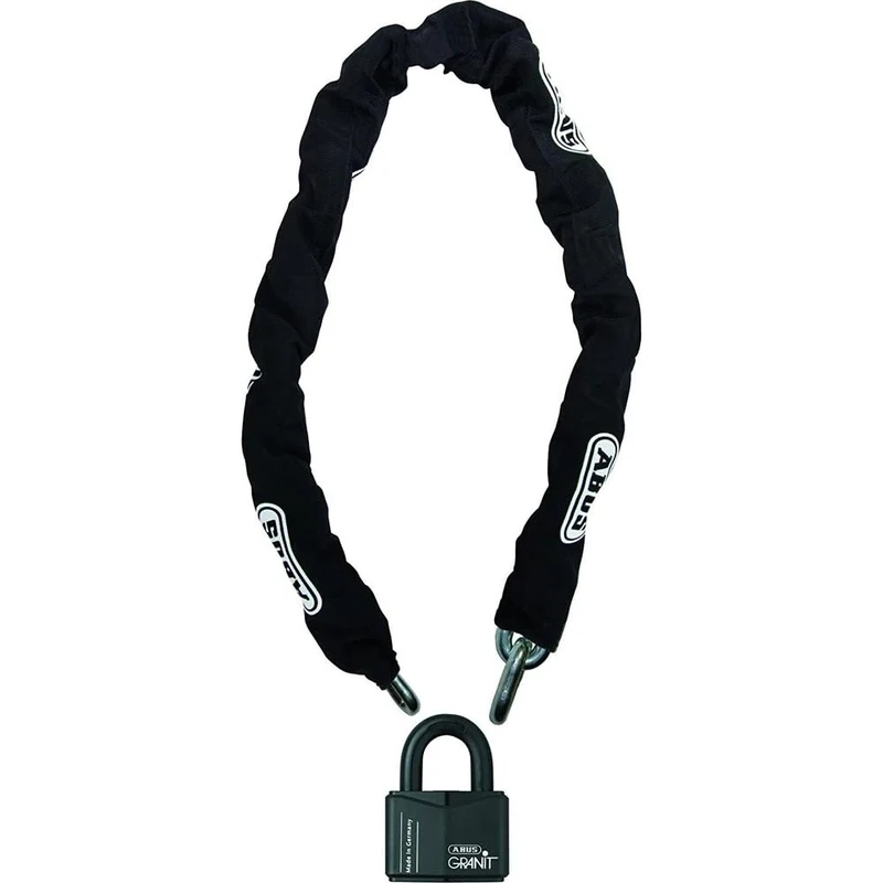 ABUS motorbike lock 37RK/70 + 14MK - Motorbike chain with padlock - security level 20 - 180 chain length