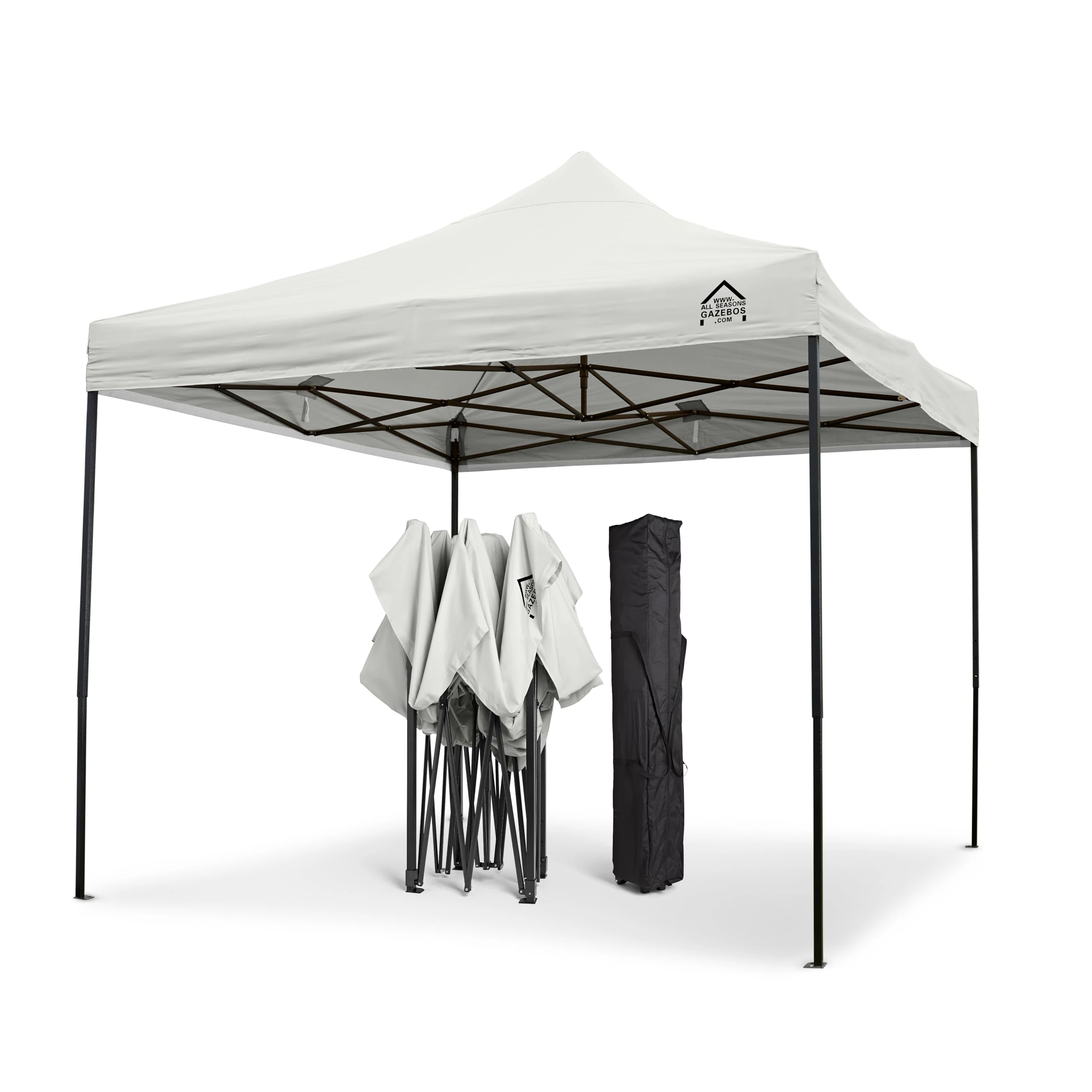 All Seasons Gazebos 3x3m Heavy Duty Fully Waterproof Pop up Gazebo With Accessory Pack - White