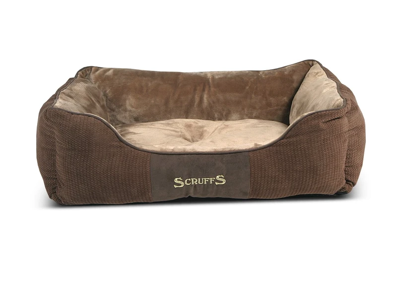 Scruffs Chester Box Bed (L) Chocolate
