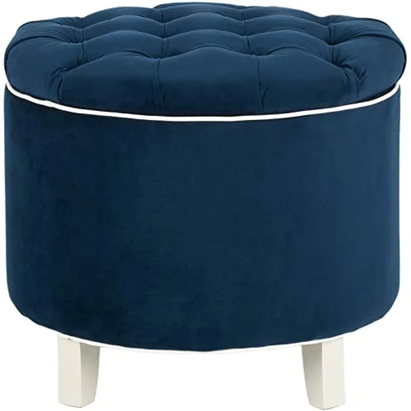 SAFAVIEH Glam Upholstered Club Chair, in Navy