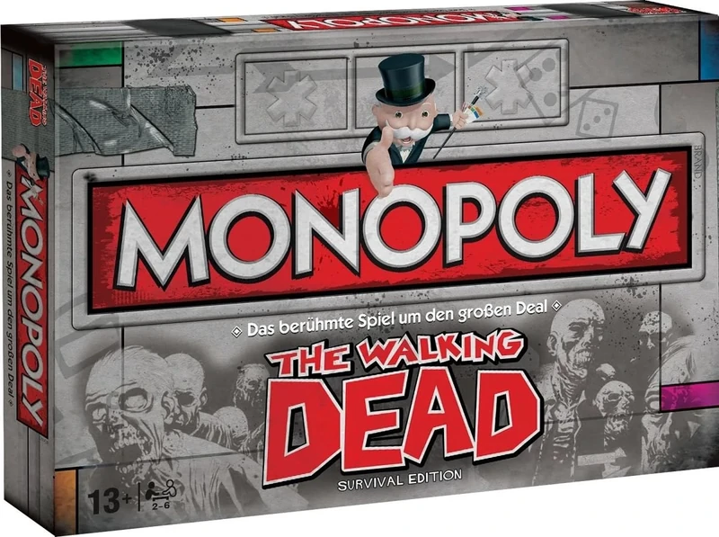 Monopoly - The Walking Dead Survival Edition - The Walking Dead Fanartikel - Alter 13+ - Deutsch