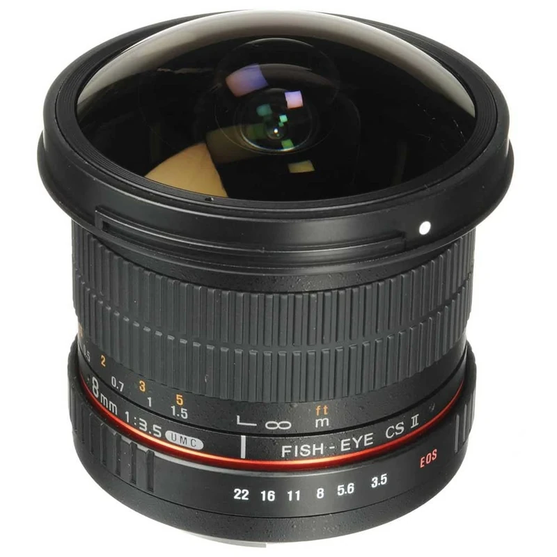 Samyang 8 mm F3.5 Fisheye Manual Focus Lens for Sony-E, Black