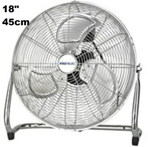 18" Inch High VELOCITY INDUSTRIAL FAN CHROME metal structure - Image 1
