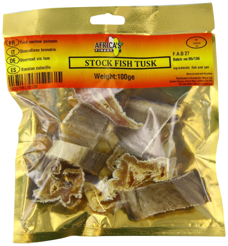 Africa's Finest Stock Fish Tusk 120 g (Pack of 10) - Image 1