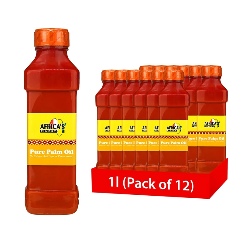 Africa's Finest Palm Oil 1 Litre (Pack of 12)