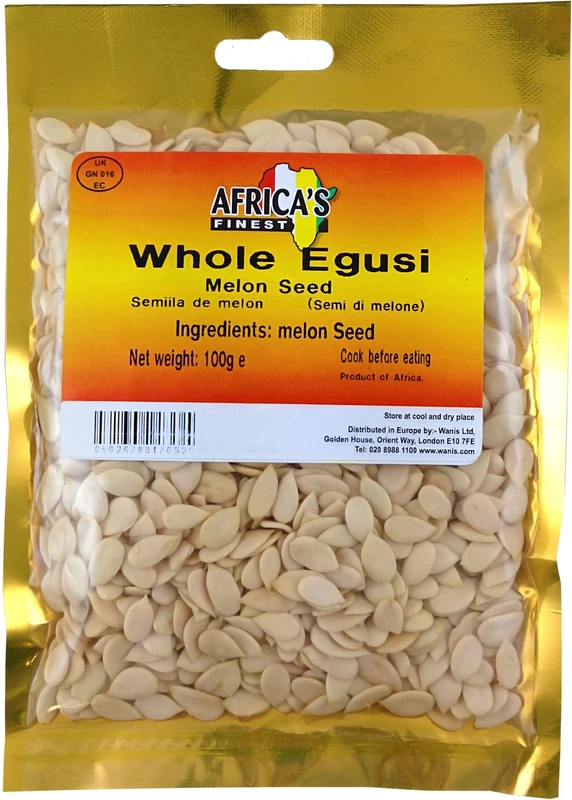 Africa's Finest Whole Egusi 200 g (Pack of 10) - Image 1