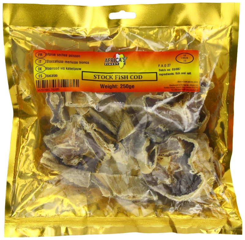 Africa's Finest Stock Fish Cod 250 g (Pack of 10)