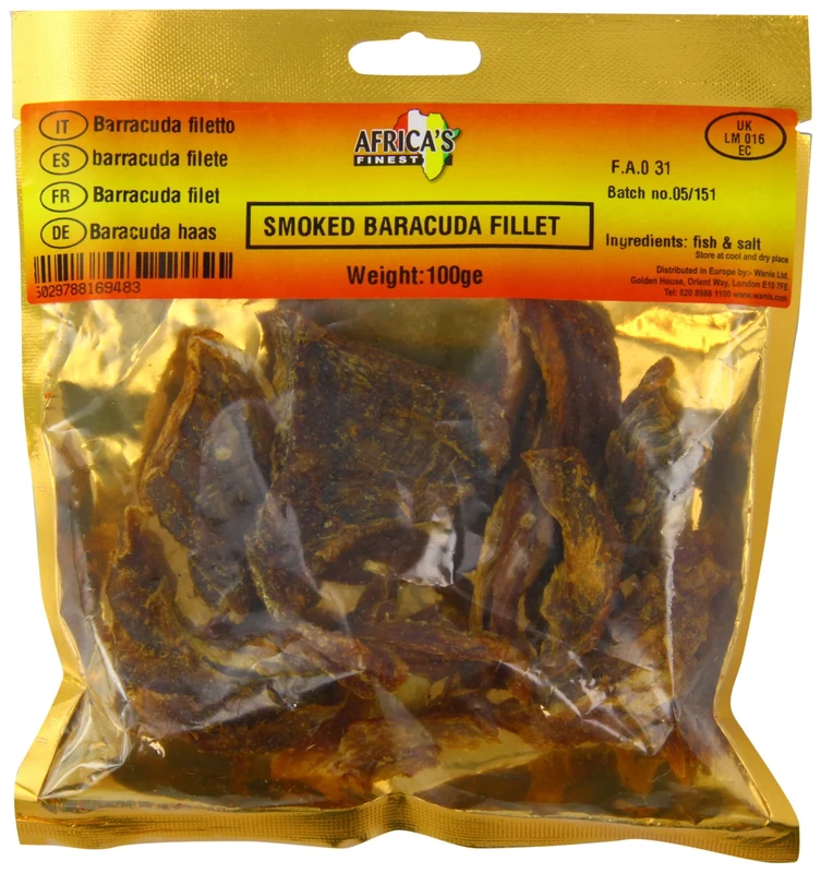 Africa's Finest Smoked Barracuda Fillet 100 g (Pack of 10)