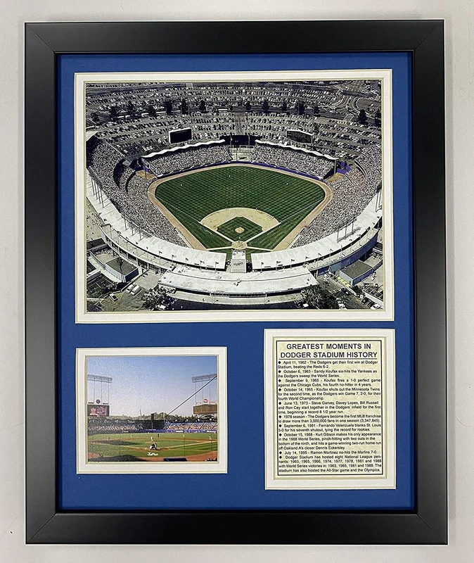 Legends Never Die "Los Angeles Dodgers Dodger Stadium Framed Photo Collage, 11 x 14-Inch