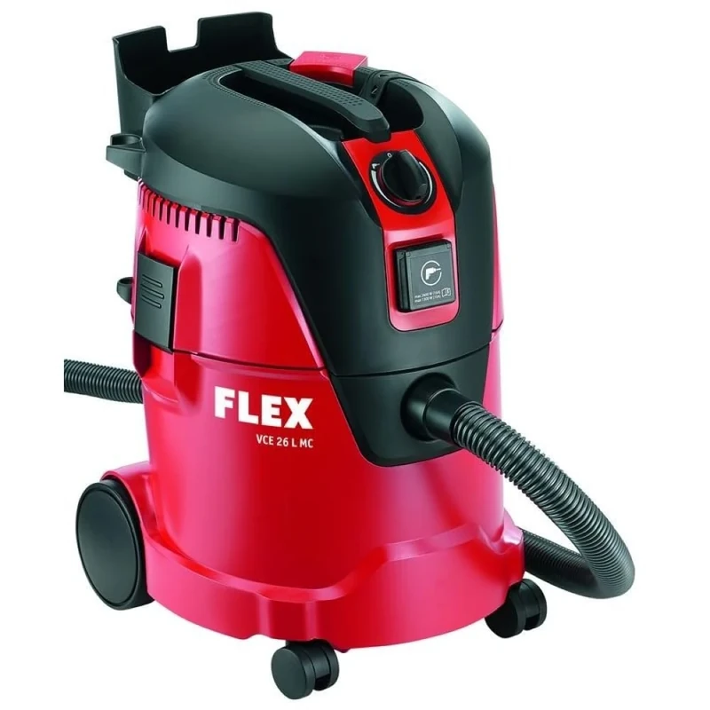 Flex VCE 26 L MC Safety Vacuum Cleaner (1200 W, Industrial Vacuum Cleaner with Accessories, 25 L Tank, Liquid Capacity 16 L, Hose Length 3.5 m) 405426