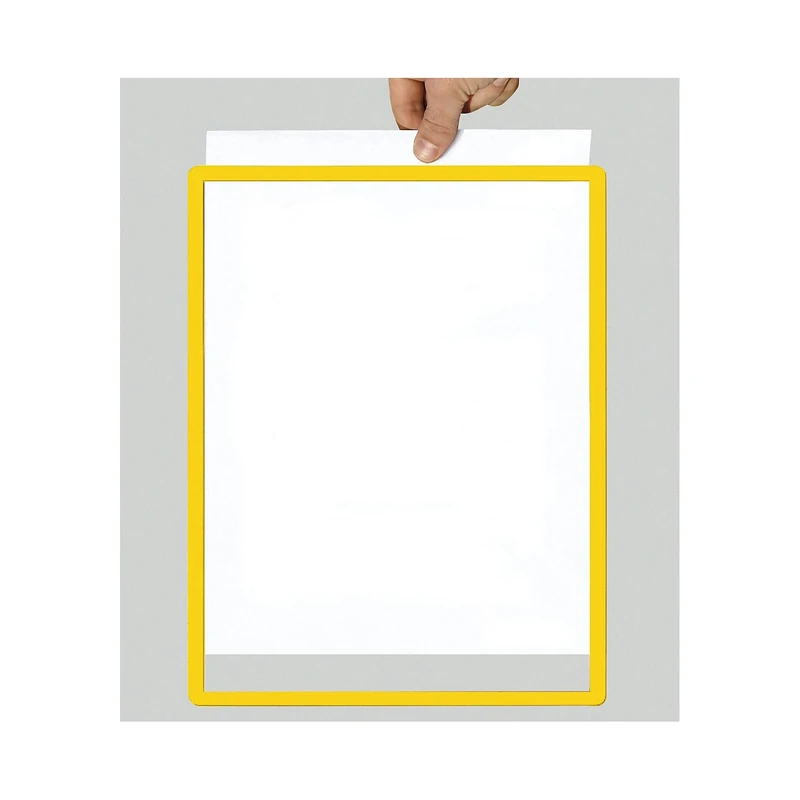 Frames4Docs A4 Magnetic Frame - Magnetic Document Holder - Colour Yellow - Pack of 10