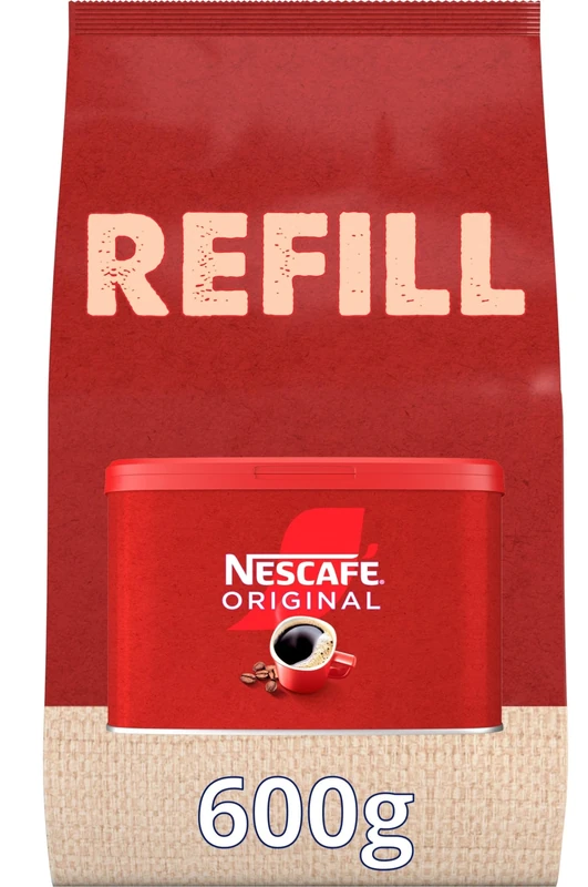 NESCAFÉ Original Medium Roast Instant Coffee Refill Pouch 600g