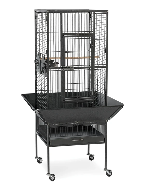 PREVUE PET PRODUCTS 3351BLK Park Plaza Bird Cage, Black Hammertone - Image 1