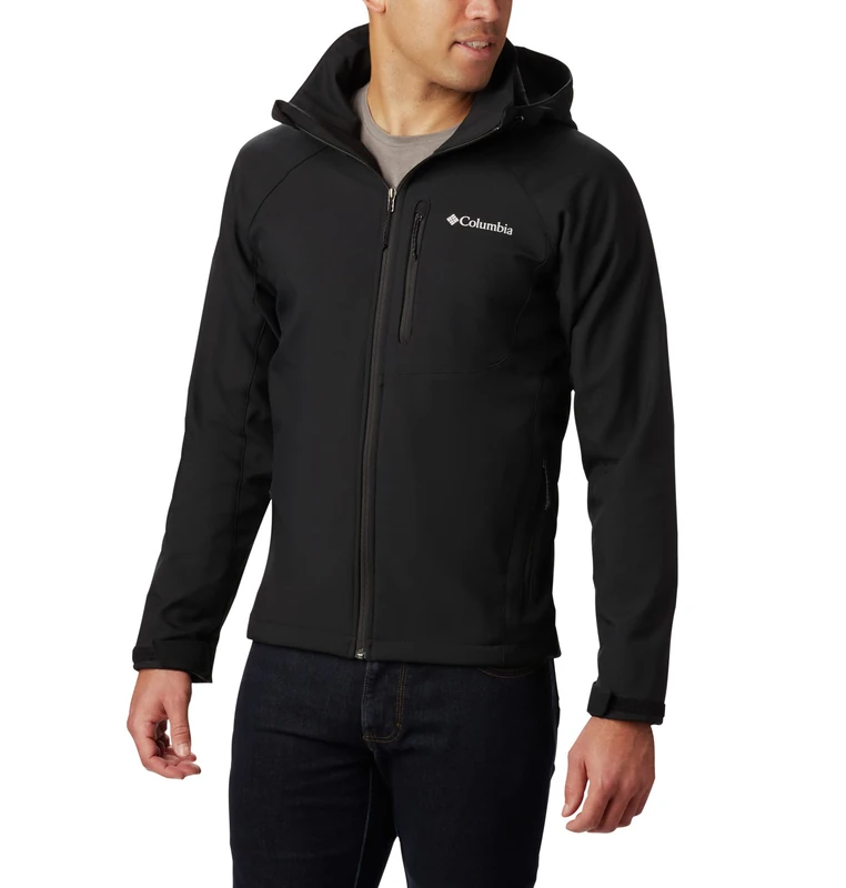 Columbia Men's Cascade Ridge Softshell, Softshell Jacket, Black, Size M