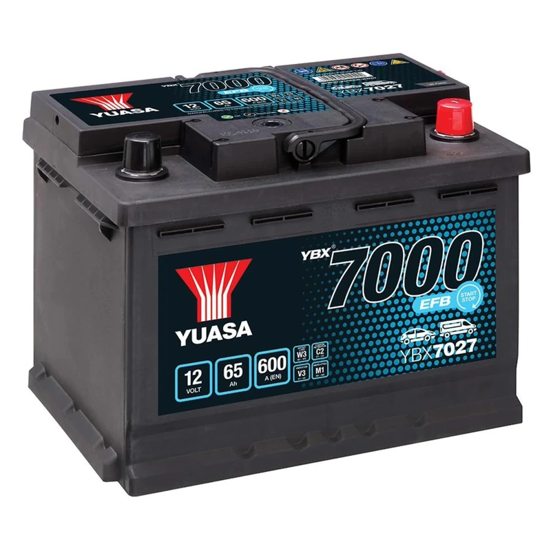 Yuasa YBX7027 12V 65Ah 600CCA EFB Maintenance Free Start Stop Car Battery