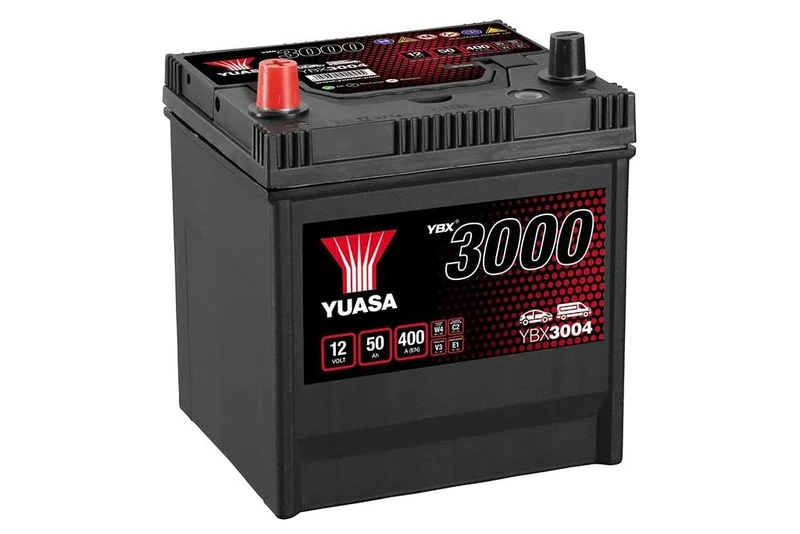 Yuasa YBX3004 12V 50Ah 400CCA Sealed Maintenance Free High Performance Car Battery