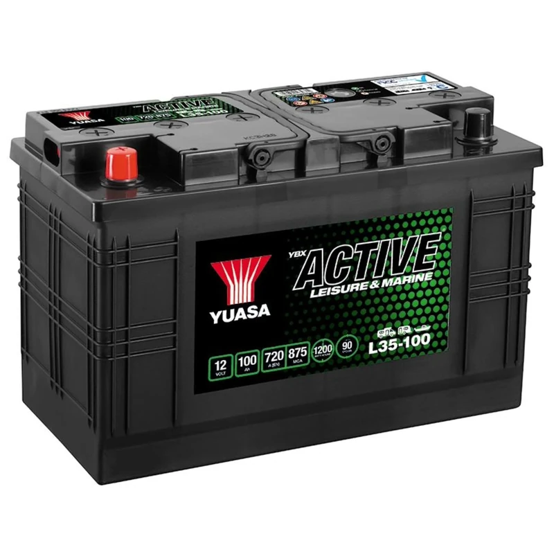 Yuasa L35-100 12V 100Ah 720CCA Maintenance Free High Performance Leisure & Marine Battery