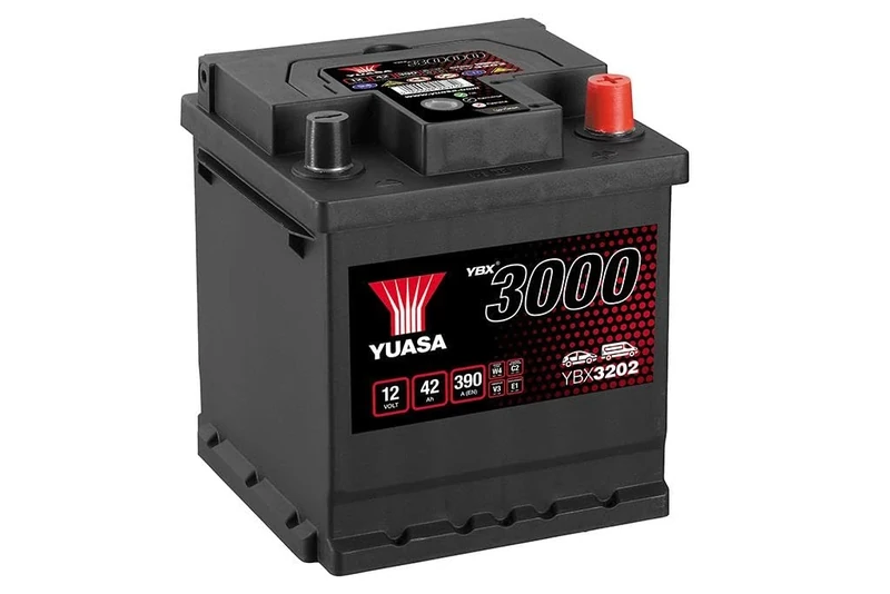 Yuasa YBX3202 12V 42Ah 390CCA Sealed Maintenance Free High Performance Car Battery
