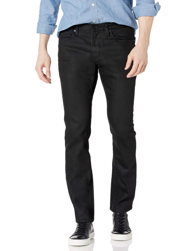 John Varvatos Men's Bowery Slim FIT Straight Leg Jean, Jet Black, 36 - Image 1