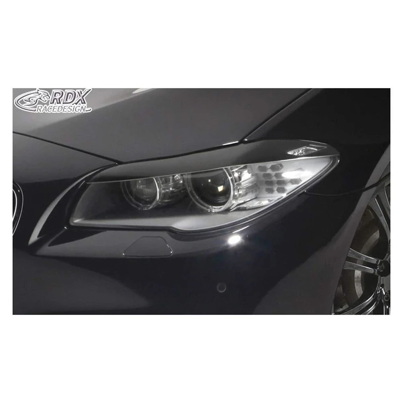 RDX Racedesign Head light spoilers compatible with BMW 5-Series F10/F11 2010-2013 (ABS)