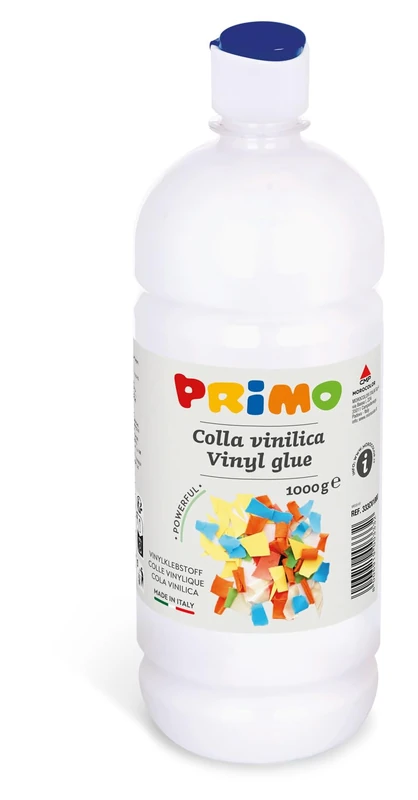 PRIMO Morocolor, Vinyl glue in 1000g bottle, High adhesive power, Suitable for many surfaces, Excellent for decoupage, Made in Italy - Image 1