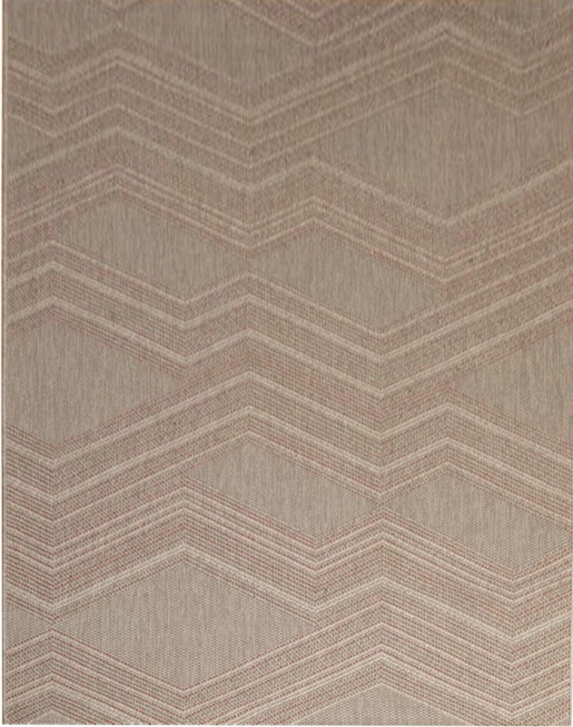 Aspect 160 x 230 cm Polypropylene Bukhara Chevron Indoor/Outdoor Rug, Grey