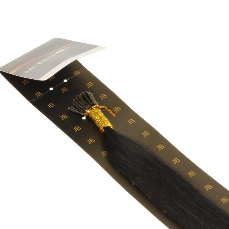 Just Beautiful Hair and Cosmetics 60 cm Real Hair Strands 1g Stick Extensions/I-Tip Micro Rings, Remy Hair Extensions