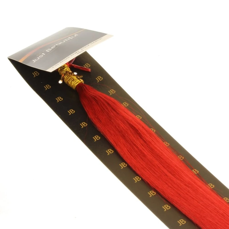 Just Beautiful Hair and Cosmetics 50 cm Real Hair Strands 1g Stick Extensions/I-Tip Micro Rings, Remy - Image 1